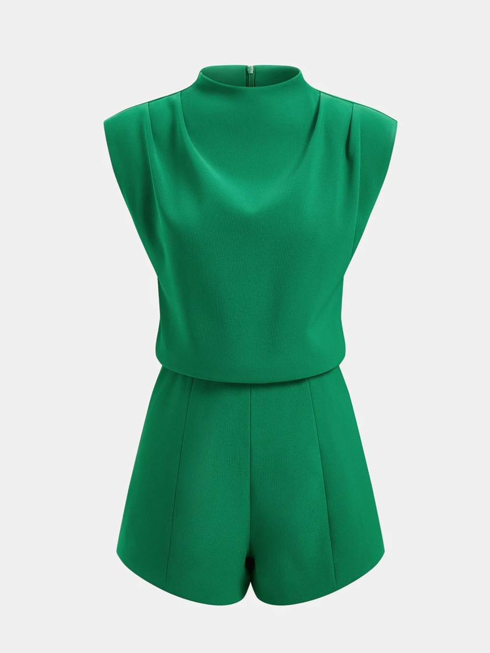 Commense Green Sleeveless High-Neck Romper - Picture 3 of 5